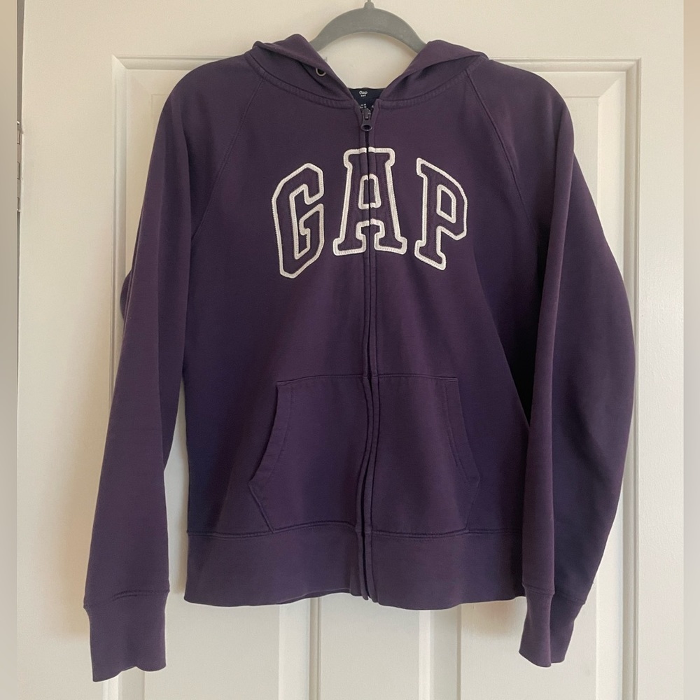 Purple hoodie GAP.